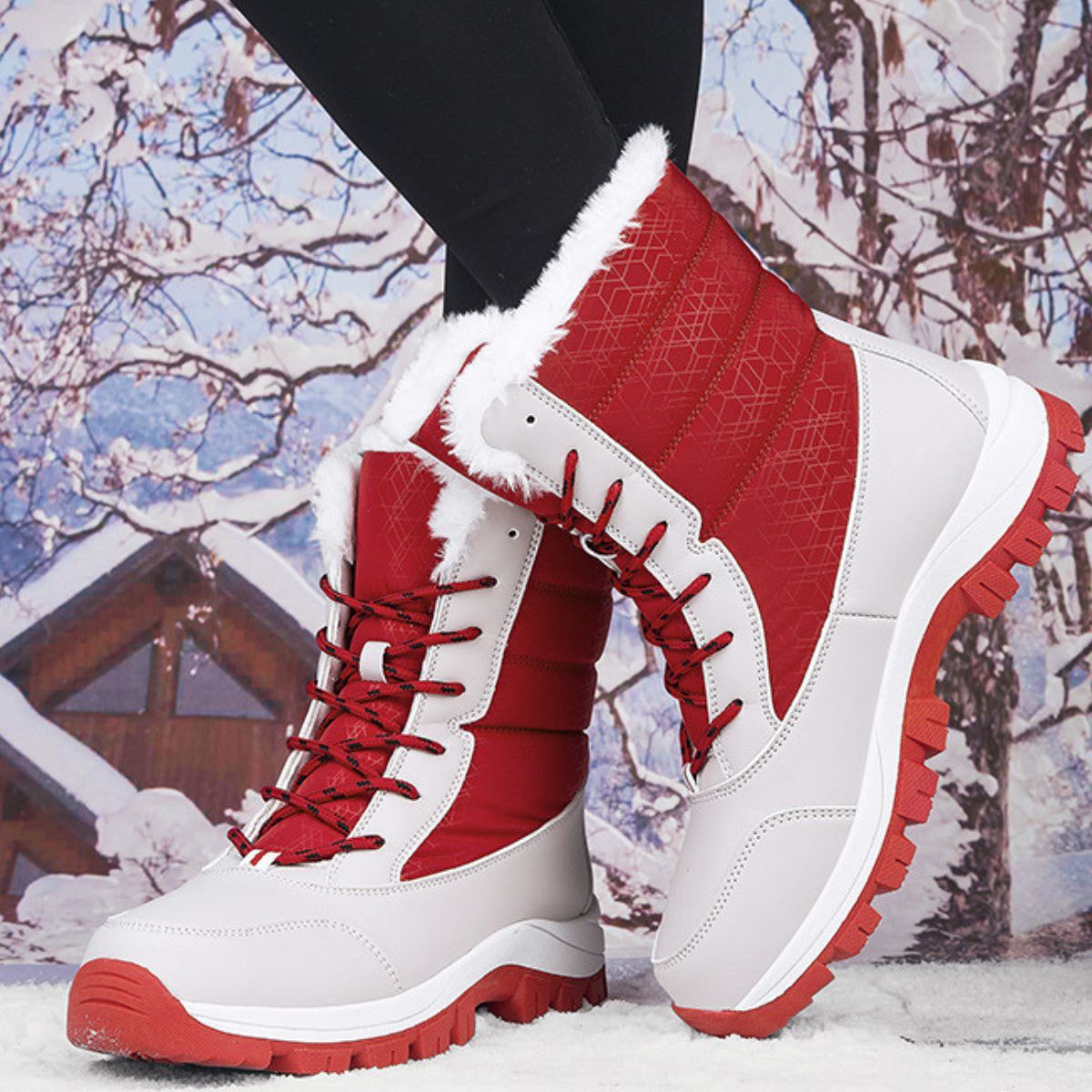 Eirah - Thermische Laars van Warm, Zacht en Antislip Fleece