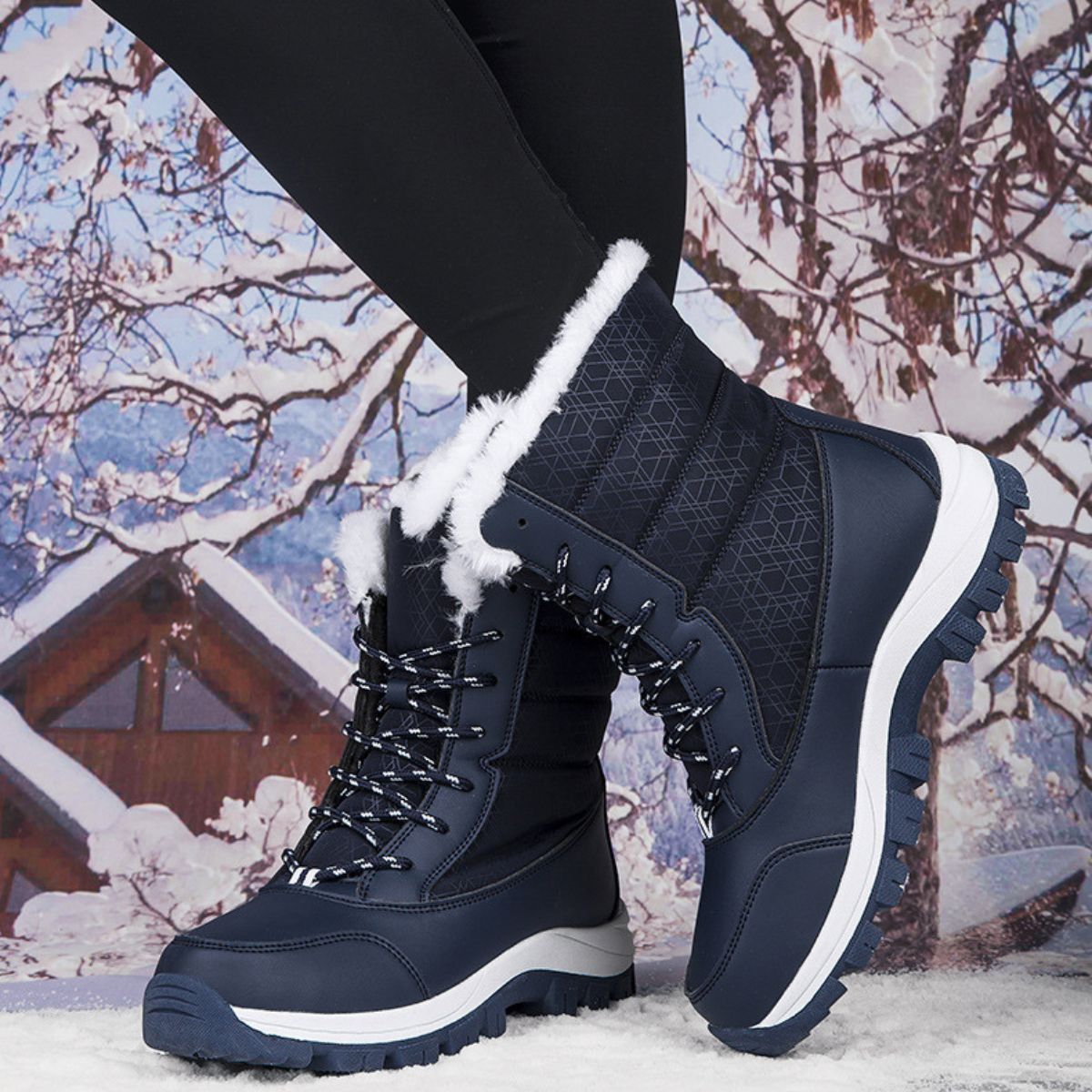 Eirah - Thermische Laars van Warm, Zacht en Antislip Fleece